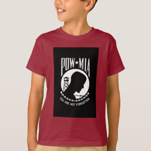 T-shirt POW MIA Héros militaires américains Prisonniers de