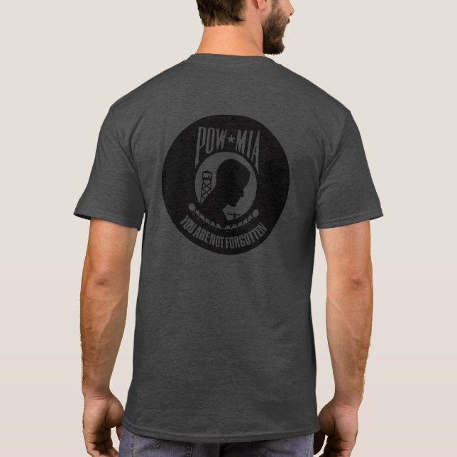 T-SHIRT POW MIA TU N'ES PAS OUBLIÉ MAGA GEAR (Dos)