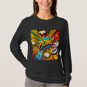 T-shirt POW ! ZAP ! Mot d'action comique - Design amusant 