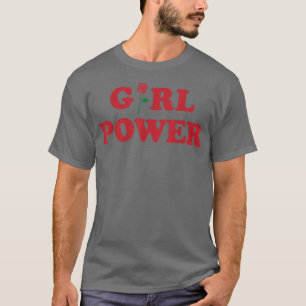 T-shirt Power fille, Féminisme Tee Girl Power, Rose Tee246