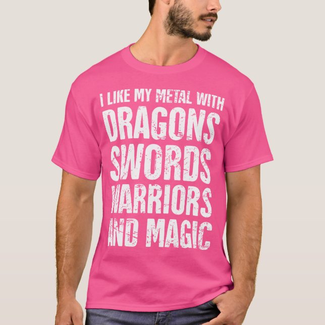 T-shirt Power Metal Funny Imaginaire Power Metal (Devant)