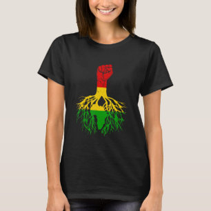 T-shirt Power Poing Afrique Racines Melanin Queen King Bla