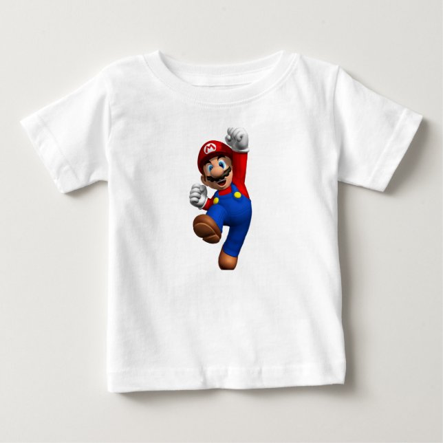 T-shirt Power-Up Mario Baby (Devant)