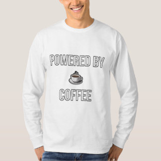 T-shirt Powered by Coffee – Minimalist Coffee Lover Design