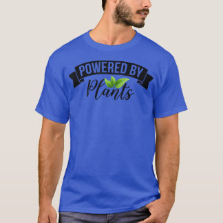 T-shirt Powered By Plants Graphic Men Women Vegetarian Veg