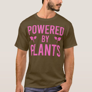 T-shirt Powered By Plants Vegetarian Vegan Workout Plant P