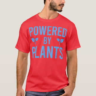 T-shirt Powered By Plants Vegetarian Vegan Workout Plant P