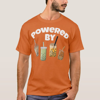 T-shirt Powered By Ramen and Boba Anime Japanese Noodle Bu