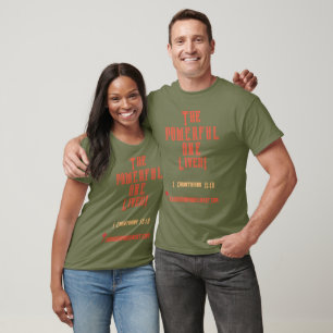 T-shirt POWERFUL ONE Lives+++T-Shirt***lettres orange
