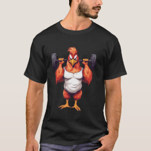 T-shirt Powerlifting de poulet musculation salle de sport