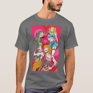 T-shirt Powerpuff FEMMES filles power puff 2000s dessins a