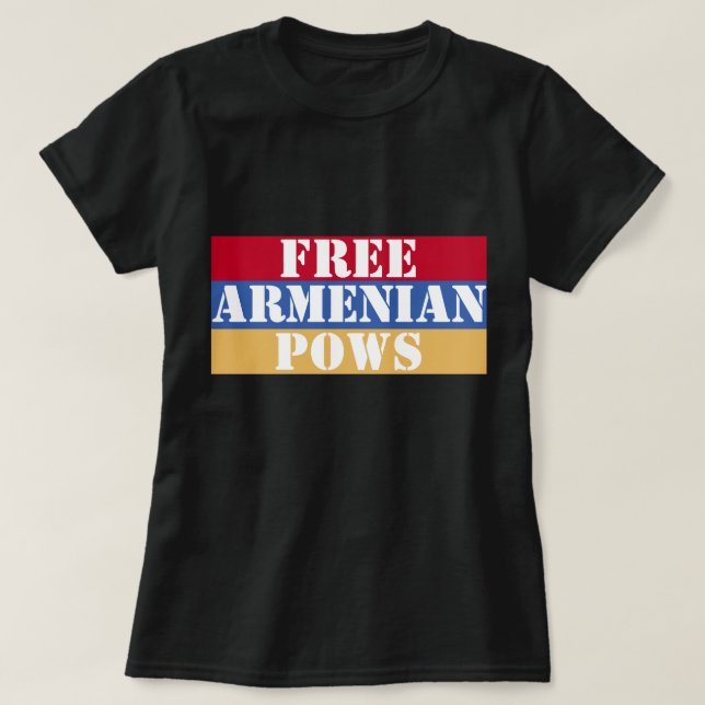 T-shirt Pows arménien libre (Design devant)