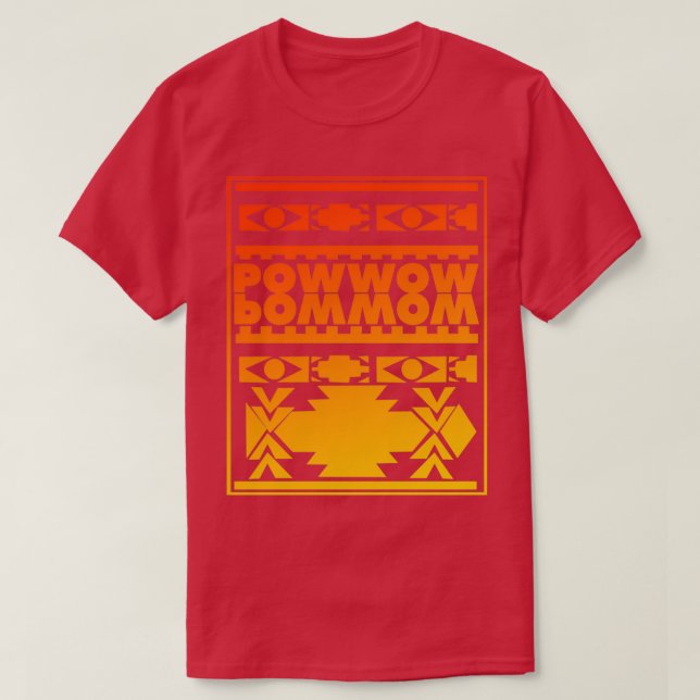 T-shirt Powwow Native American Motif Design (Design devant)