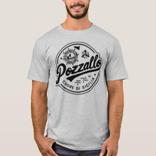 T-shirt Pozzallo Cuore Di Sicilia Sicilienne