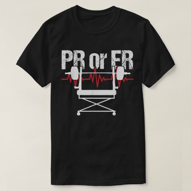 T-shirt Pr Ou Er Poids Bodybuilding Fitness Gym (Design devant)