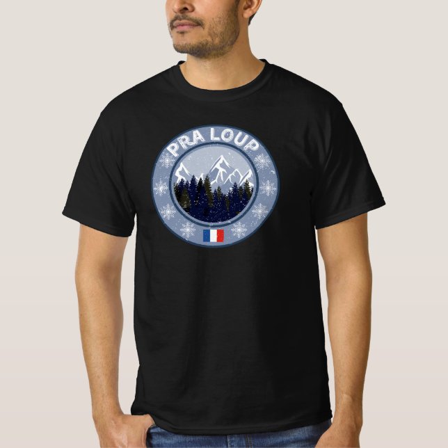 T-shirt Pra-Loup Station de Ski (Devant)