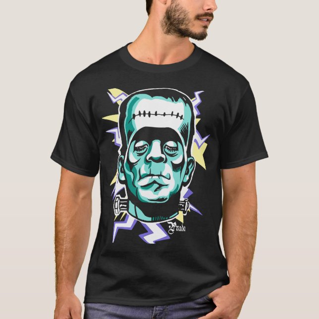 T-shirt Prada imprimé maillot de coton (Devant)