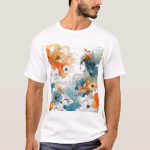T-shirt prairie à fleurs