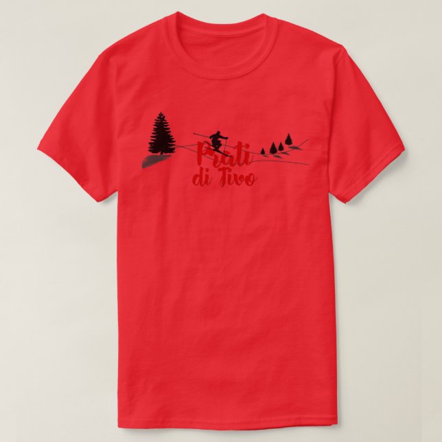 T-shirt Prati di Tivo Long Ski (Design devant)