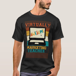 T-shirt Pratiquement génial Enseignant Marketing Retro Hom