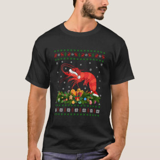 T-shirt Prawn Fish Santa Ugly Prawn