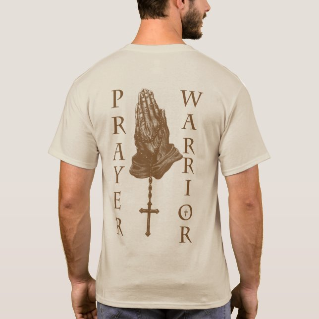 T-SHIRT PRAYER WARRIOR PAR EKLEKTIX (Dos)