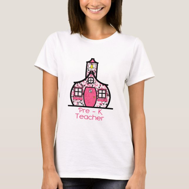 T-shirt Pré école d'éclaboussure de peinture de professeur (Devant)
