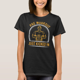 T-shirt Pré-Exercice Juste Commencé Dans La Bodybuilding