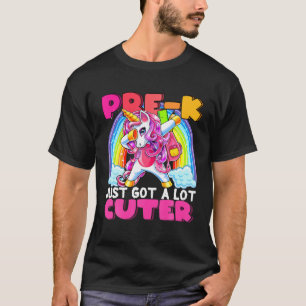 T-shirt Pré-K A Juste Un Lot Cuter Dabbing Unicorn Retour