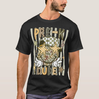 T-shirt Pré-K Dude Premier Jour D'école Garçon Maternelle
