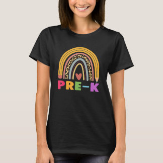 T-shirt Pré K Étudiant Boho Arc-En-Ciel Retour À L'École