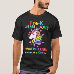 T-shirt Pré K Graduation maternelle pour filles Magical Un
