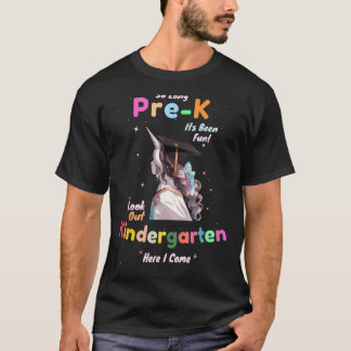 T-shirt Pré-K maternelle Unicorn Graduation College High