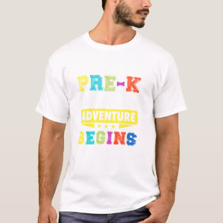 T-shirt Pré K Où L'Aventure Commence Le Cadeau Retour À Sc