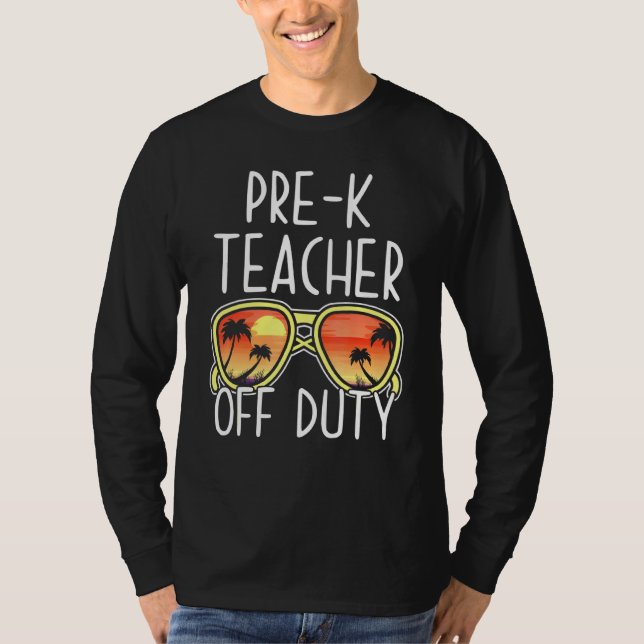 T-shirt Pré-K Professeur Hors Service Lunettes de soleil P (Devant)