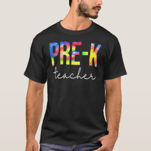 T-shirt Pre K Teacher Tie Dye Appreciation Day Back To Sch