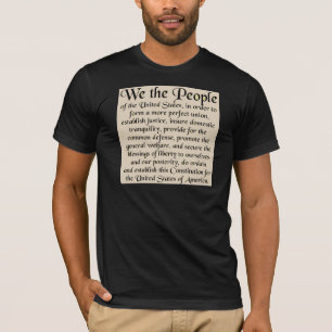 T-shirt Préambule à la constitution des Etats-Unis