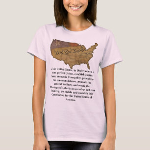 T-shirt Préambule de la Constitution des États-Unis