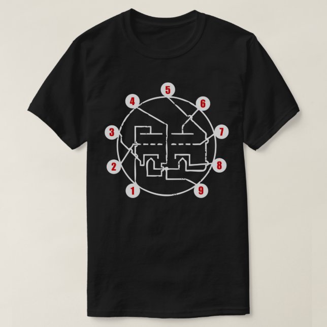 T-shirt Préampli amplificateur de disposition à tube analo (Design devant)