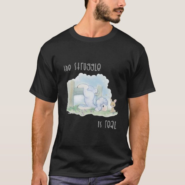 T-shirt Precious Mots The Struggle Is Real (Devant)