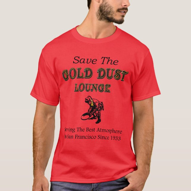 T-shirt Précipitation 49ers de la poussière d'or (Devant)