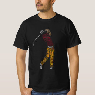 T-shirt Précision Équilibre Cohérence Golf Typographie Jeu