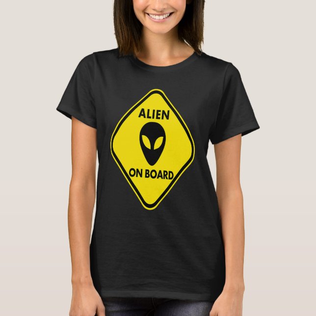 T-shirt Pregnancy  Alien on Board (Devant)