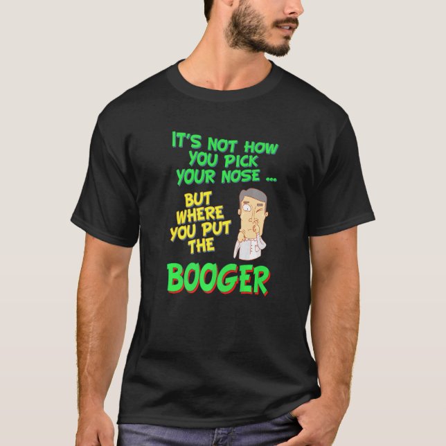 T-shirt Prélèvement du nez Inspiré Récupération du nez (Devant)