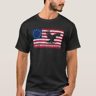 T-shirt Premier Américain Betsy Ross Bald Eagle Drapeau Pa