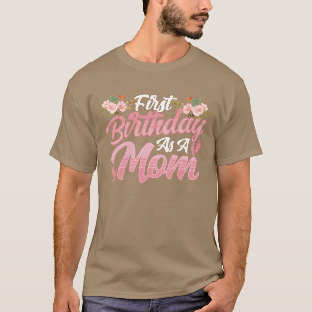 T-shirt Premier Anniversaire Comme Une Maman Fête Mère Mam (Devant)