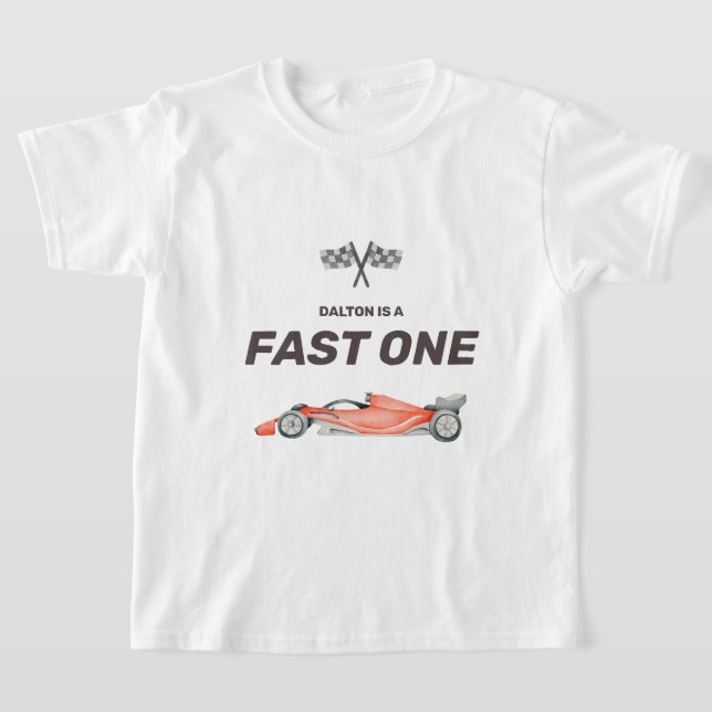 T-shirt Premier anniversaire de la voiture Fast One Race (Poser)