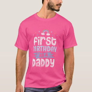 T-shirt Premier Anniversaire En Tant Que Papa Papa Fête D'
