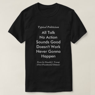 T-shirt Premier débat présidentiel Poème Donald Trump