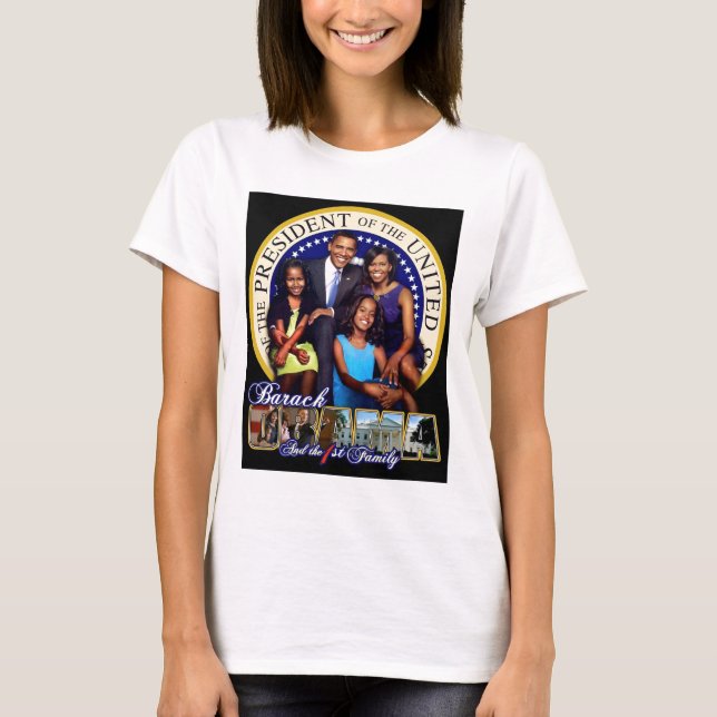 T-shirt Premier famille Obama (Devant)